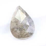 1.35 Ct Natural Gray Pear Shape Diamond Loose Stone with Elegant Teardrop Cut for Luxury High-End Jewelry