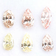 Fancy color lab grown diamonds in pear, oval and marquise shapes, CVD loose stones conflict-free diamonds for fine jewelry making and custom engagement rings.