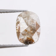 1.11 Ct grey brown cushion cut natural diamond with subtle tones and soft brilliance for elegant timeless jewelry