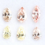 Fancy color lab grown diamonds in pear, oval and marquise shapes, CVD loose stones conflict-free diamonds for fine jewelry making and custom engagement rings.