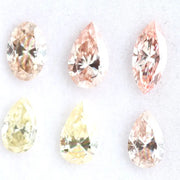 Fancy color lab grown diamonds in pear, oval and marquise shapes, CVD loose stones conflict-free diamonds for fine jewelry making and custom engagement rings.