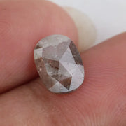 1.11 Ct grey brown cushion cut natural diamond with subtle tones and soft brilliance for elegant timeless jewelry