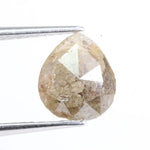 1.39 carat natural pear cut light brown diamond loose stone for engagement ring