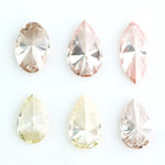 Fancy color lab grown diamonds in pear, oval and marquise shapes, CVD loose stones conflict-free diamonds for fine jewelry making and custom engagement rings.
