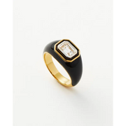 1.50 Ct Unique Yellow Gold Plated Diamond Ring Emerald Cut Diamond Ring Black Colored Diamond Ring Use For Jewerly 