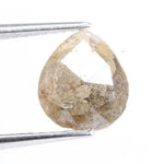 1.39 carat natural pear cut light brown diamond loose stone for engagement ring