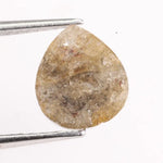 1.39 carat natural pear cut light brown diamond loose stone for engagement ring