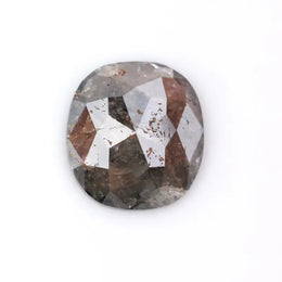 1.44 Ct cushion cut black and brown natural diamond with bold tones and elegant brilliance for luxury statement jewelry