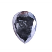 Loose pear cut salt and pepper diamond, pear bezel diamond ring, pear diamond bracelet, and mens diamond and black diamond rings with lab diamonds and may birthstone.