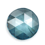 blue colour elegant round diamond wedding rings with brilliant sparkle