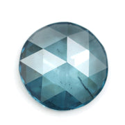blue colour elegant round diamond wedding rings with brilliant sparkle