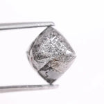 raw uncut diamond with natural rough crystal texture before cutting grey rough diamond 