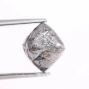 raw uncut diamond with natural rough crystal texture before cutting grey rough diamond 