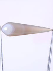 Natural Botswana Agate Cabochon, 8.67 Ct Bullet Shape Gemstone