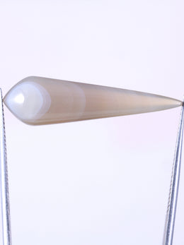 Natural Botswana Agate Cabochon, 8.67 Ct Bullet Shape Gemstone