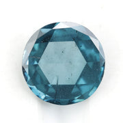 blue colour elegant round diamond wedding rings with brilliant sparkle