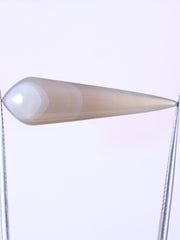 Natural Botswana Agate Cabochon, 8.67 Ct Bullet Shape Gemstone