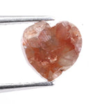 1.27 carat natural loose heart cut reddish brown diamond fancy color stone for custom jewelry ring
