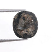 1.44 Ct cushion cut black and brown natural diamond with bold tones and elegant brilliance for luxury statement jewelry