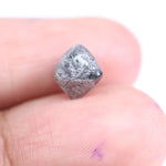 raw uncut diamond with natural rough crystal texture before cutting grey rough diamond 