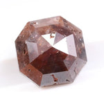 1.51 carat natural loose Asscher cut brownish red diamond square step cut stone for custom jewelry
