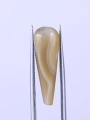 Natural Botswana Agate Cabochon, 5.63 Ct Bullet Shape Gemstone