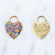 3.37 Ct Heart Shaped Round Cut Diamond Mix Colored Diamond Use For Jewerly Women Pendle Necklace   Unique Designer 