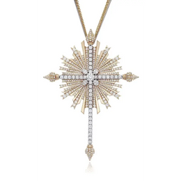 4.94 Ct Round Brillant Cut Diamond Lab Grown Diamond 14K Yellow Gold Plated Diamond Pendle Use For Jewerly Women Unique Design Wedding Necklace 