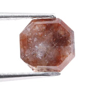 1.51 carat natural loose Asscher cut brownish red diamond square step cut stone for custom jewelry
