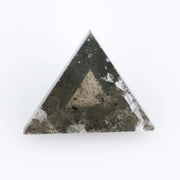 0.45 Ct trillion cut natural diamond in black and brown rare soft tones with geometric brilliance for luxury jewelry