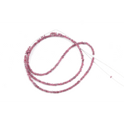 Natural pink rough diamond beads loose uncut raw diamond beads for necklace making