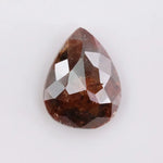 1.78 Ct brown pear cut natural diamond with soft earthy tone and elegant teardrop shape for understated luxury jewelry