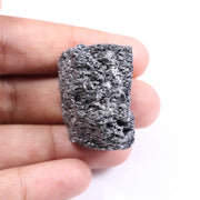 82.32 ct Black Moissanite Industrial Rough Stone , Lab Created eco friendly Stone for Gift