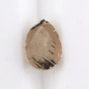 0.69 Ct natural grey brown pear cut diamond with soft earthy tones and elegant teardrop shape for timeless fine jewelry