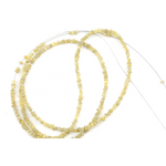 Yellow raw diamond beads in loose uncut rough form for custom necklace jewelry designs