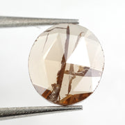 brown color brilliant round cut diamond engagement ring with sparkle