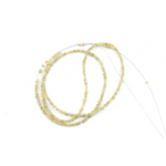 Yellow raw diamond beads in loose uncut rough form for custom necklace jewelry designs