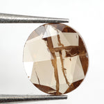 brown color brilliant round cut diamond engagement ring with sparkle