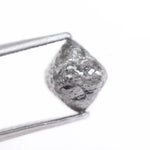 grey diamond raw stone and loose raw diamonds with natural crystal texture natural rough diamond