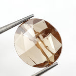 brown color brilliant round cut diamond engagement ring with sparkle