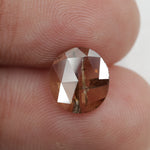 brown color brilliant round cut diamond engagement ring with sparkle