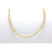 Yellow raw diamond beads in loose uncut rough form for custom necklace jewelry designs