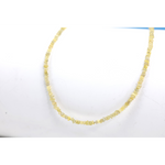 Yellow raw diamond beads in loose uncut rough form for custom necklace jewelry designs