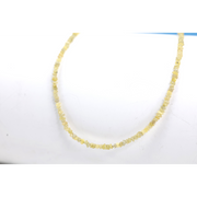 Yellow raw diamond beads in loose uncut rough form for custom necklace jewelry designs