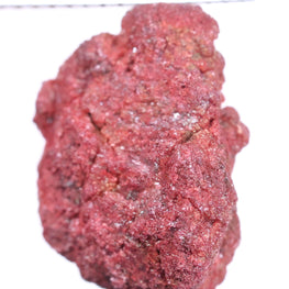 Red natural rough on a white background