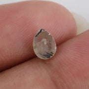 0.69 Ct natural grey brown pear cut diamond with soft earthy tones and elegant teardrop shape for timeless fine jewelry