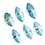 Brilliant blue teal marquise cut lab grown diamond CVD loose stone for luxury engagement rings and custom fine jewelry