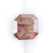 1.10 Ct natural octagon diamond with grey brown and pink tones rare multi-color gemstone for exclusive custom jewelry