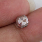 1.10 Ct natural octagon diamond with grey brown and pink tones rare multi-color gemstone for exclusive custom jewelry