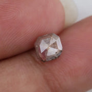 1.10 Ct natural octagon diamond with grey brown and pink tones rare multi-color gemstone for exclusive custom jewelry